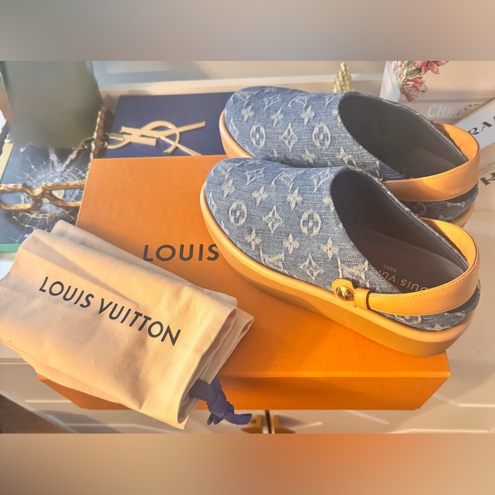 Louis Vuitton Aspen Denim Remix Clog EUC - Picture 11 of 11